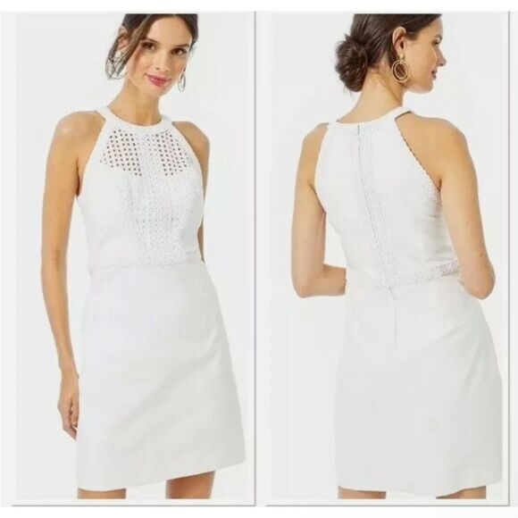 NWT Lilly Pulitzer White Charlize Shift Dress size 2 $198 - Picture 2 of 6